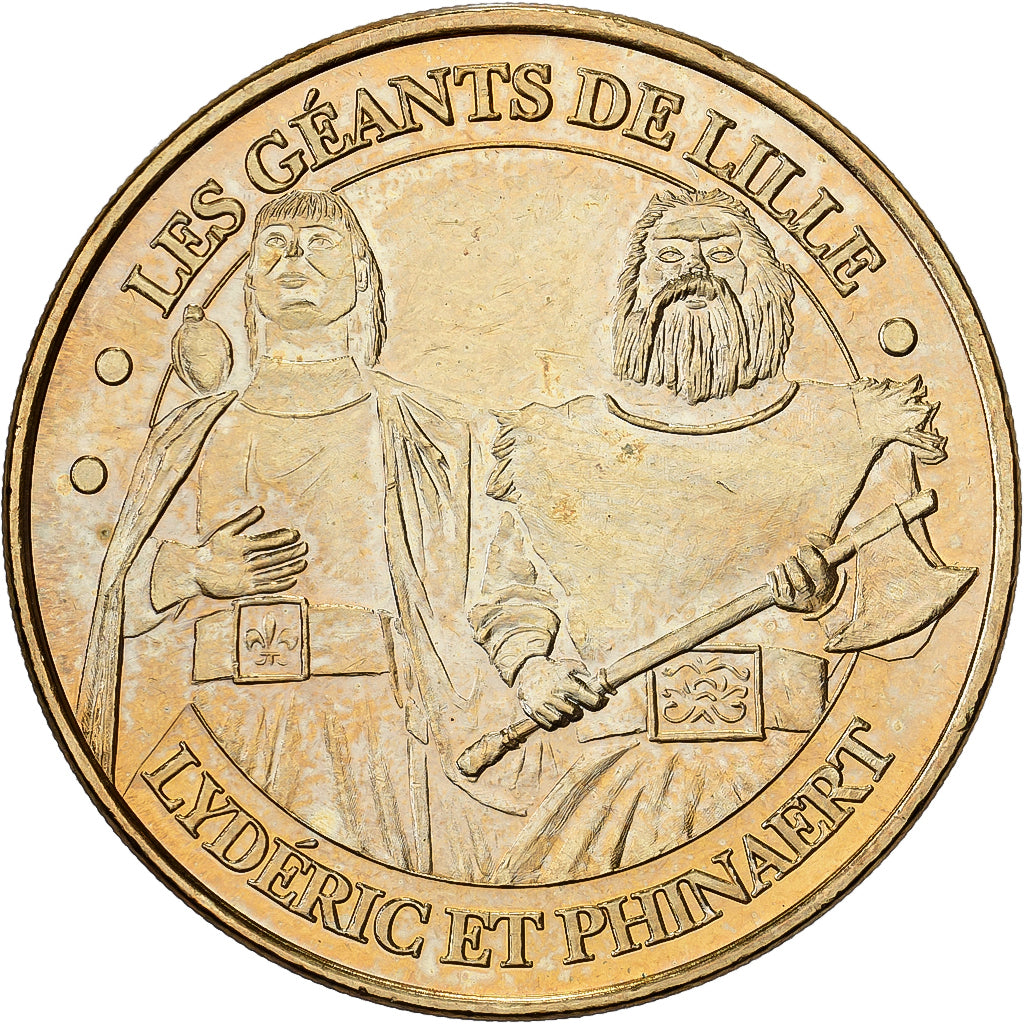 France, Token, Lille - Les Géants, 2012, Copper-nickel Aluminium, MDP, MS(63)