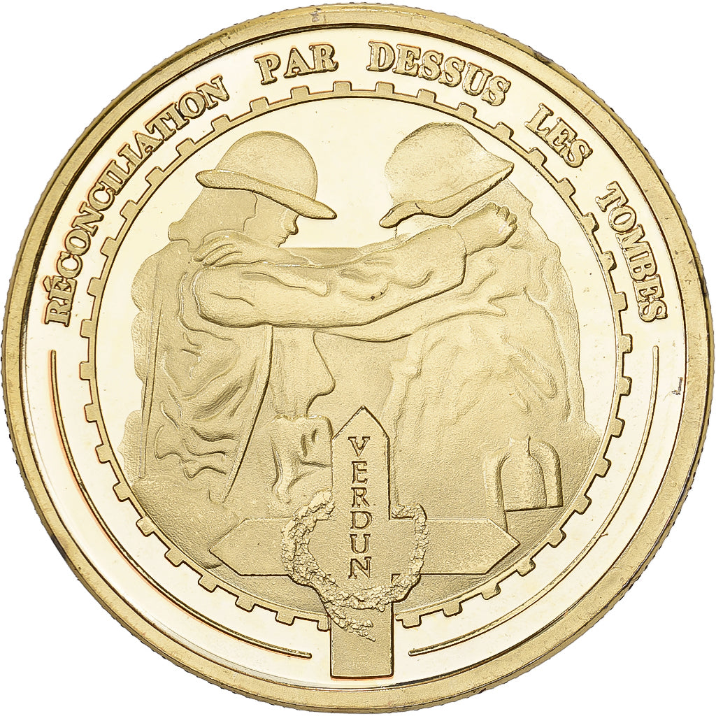 France, Tourist token, Mémorial de Verdun, 1914-1918, Cupro-aluminium-nickel