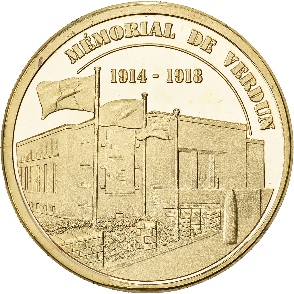 France, Tourist token, Mémorial de Verdun, 1914-1918, Cupro-aluminium-nickel