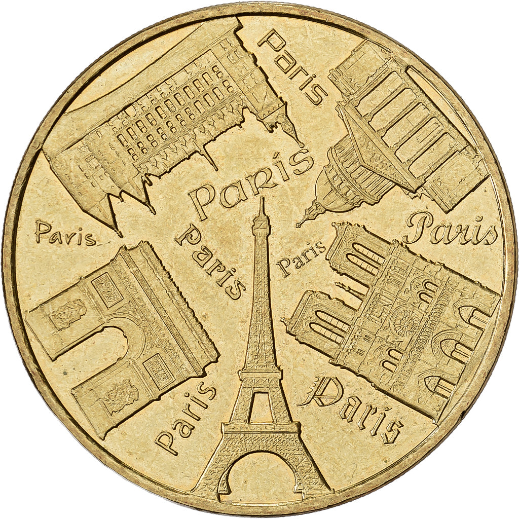 France, Token, Paris - Les 4 monuments, 2017, Copper-nickel Aluminium, MDP