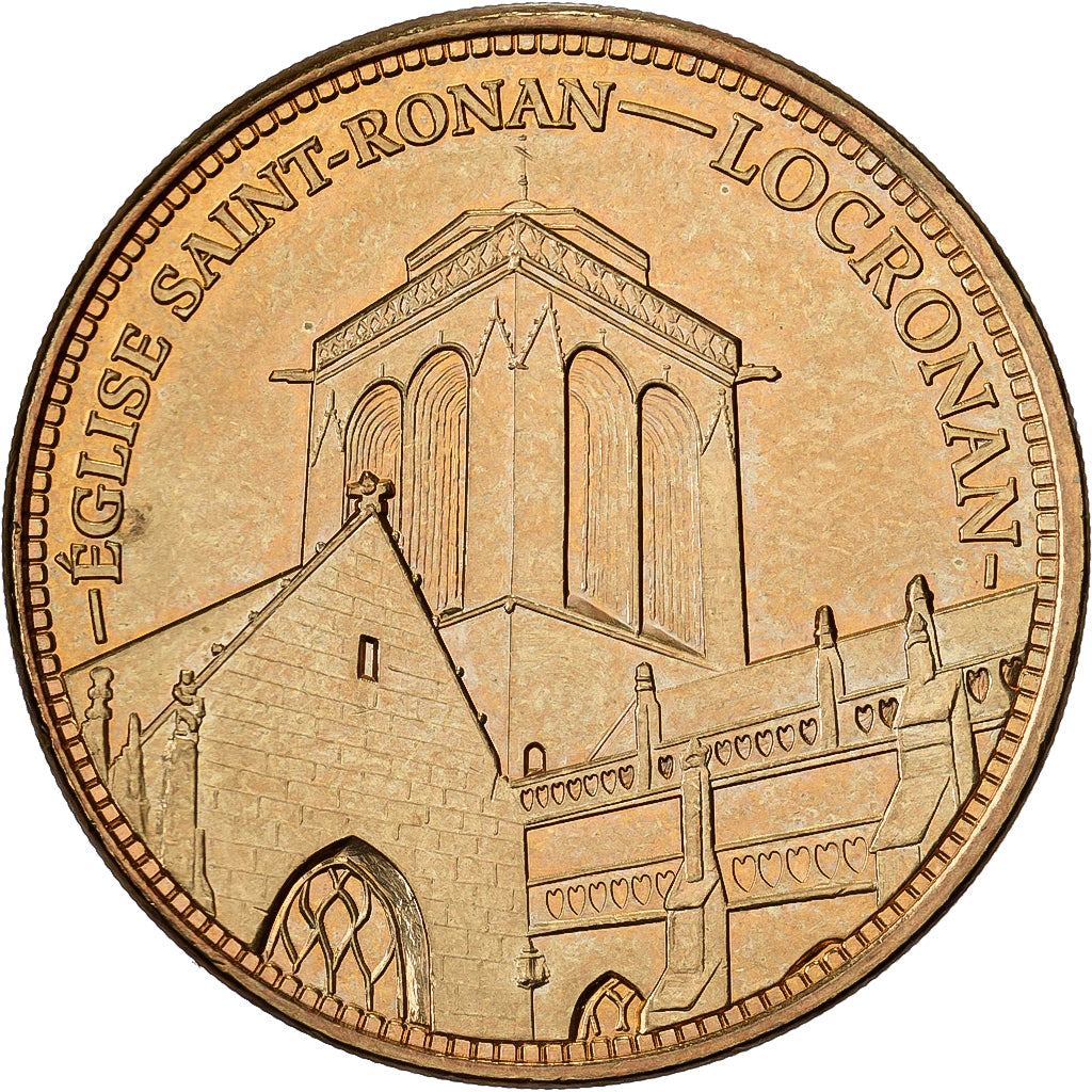 France, Token, Locronan - Eglise Saint Ronan, 2013, Copper-nickel Aluminium