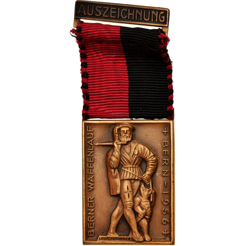 Switzerland, Auszeichnung, Berner Waffenlauf, Bern, Medal, 1956, Excellent