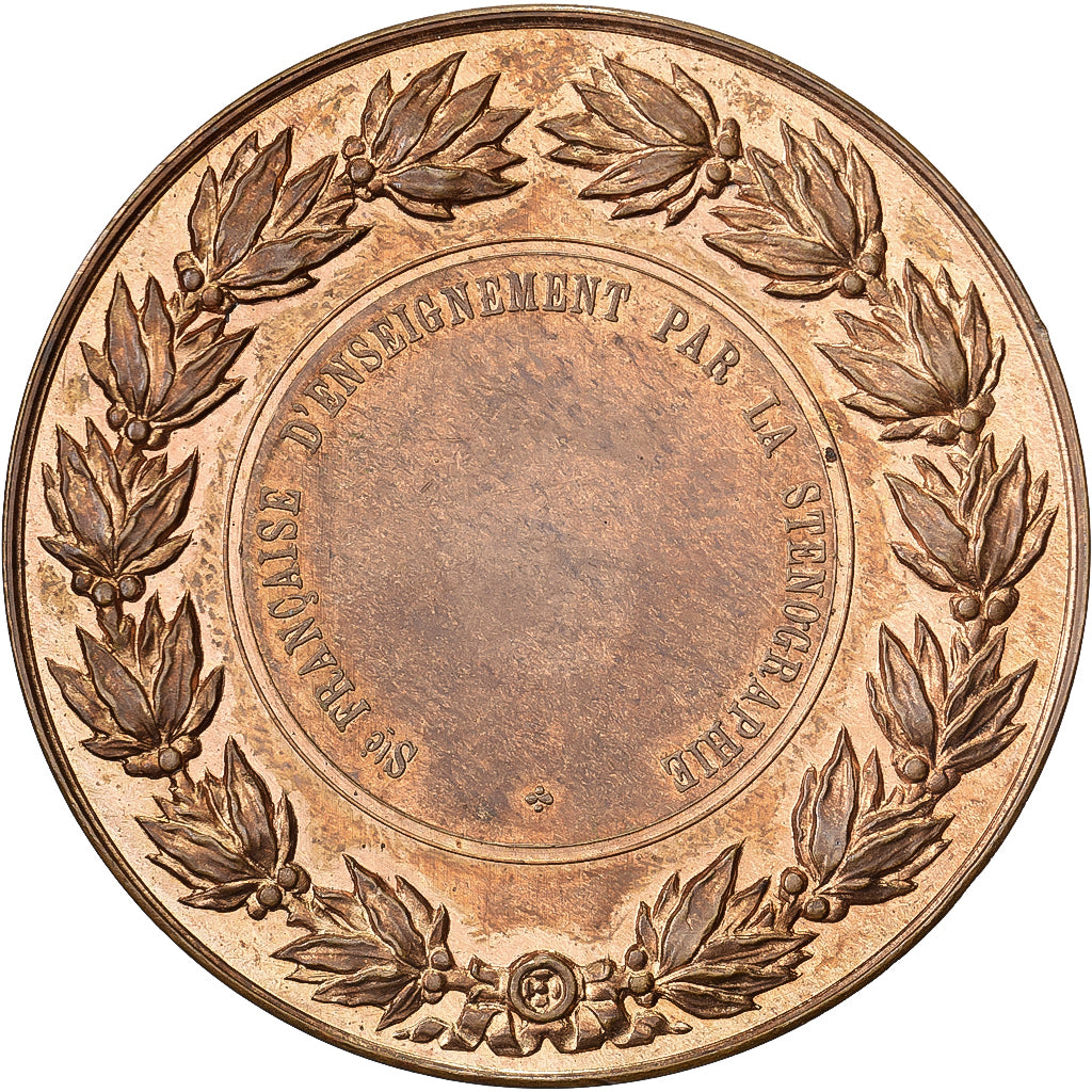 Francia, medaglia, Société d'Enseignement par la Sténographie, Bronzo