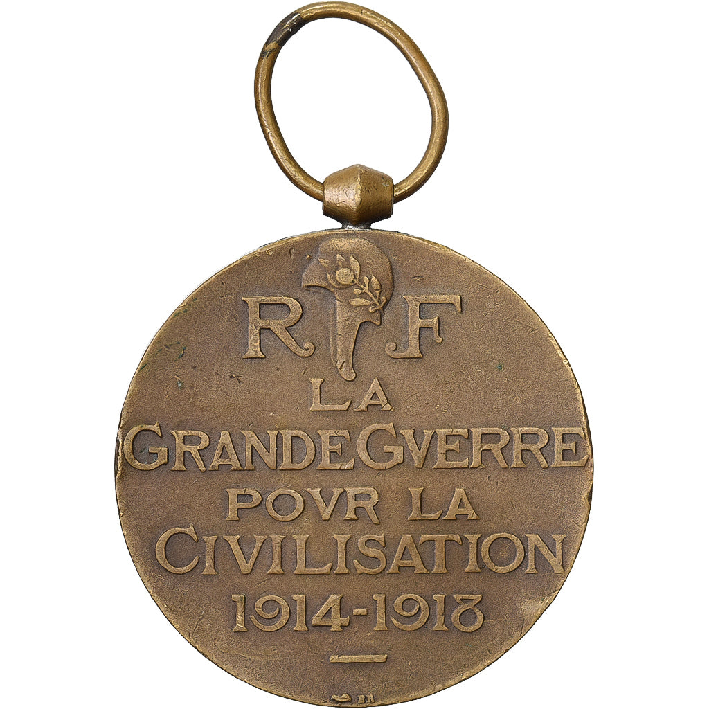 France, La Grande Guerre pour la Civilisation, WAR, Medal, 1914-1918, Very Good
