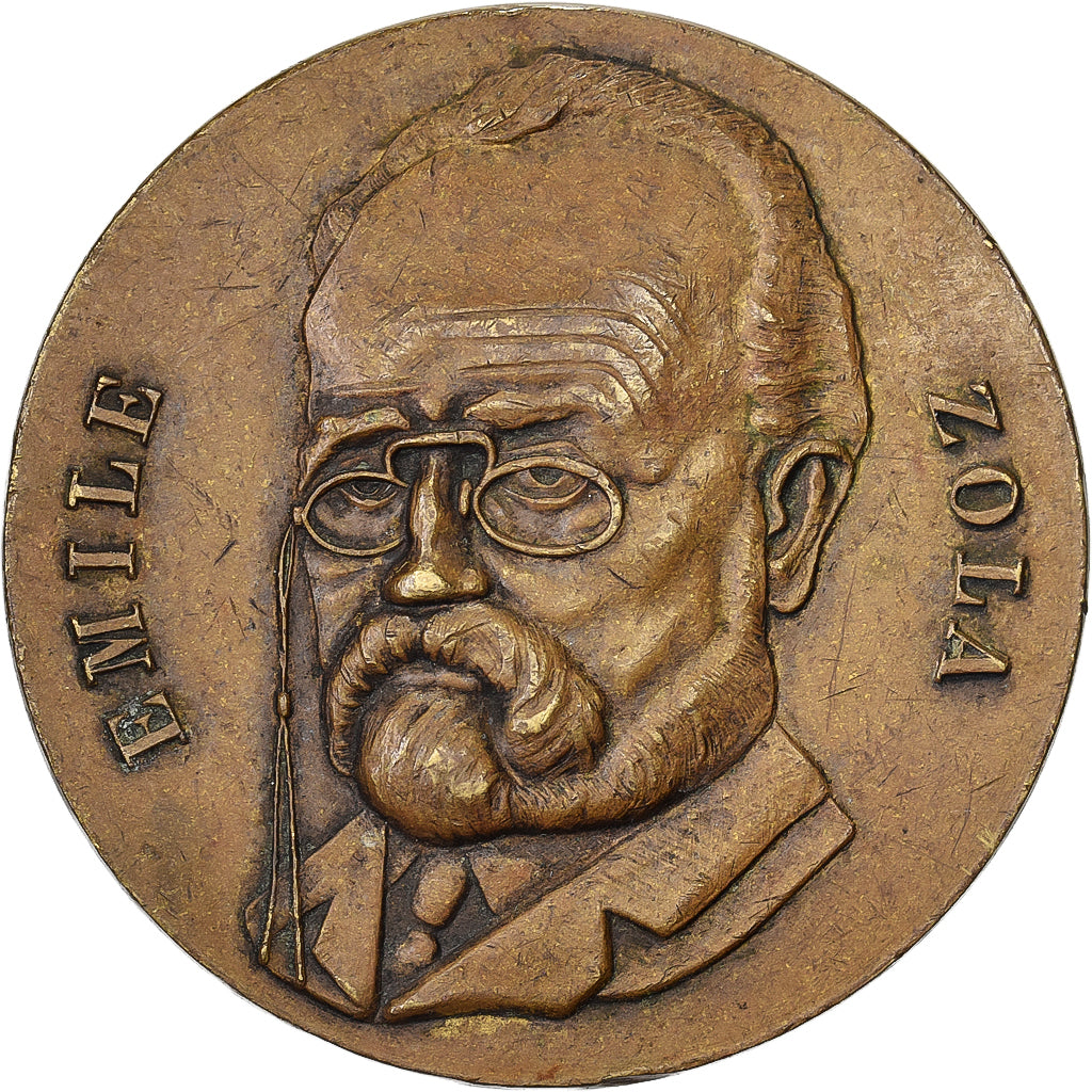 Frankreich, Medaille, Cercle du Bibliophile, Emile Zola, Bronze, SS+