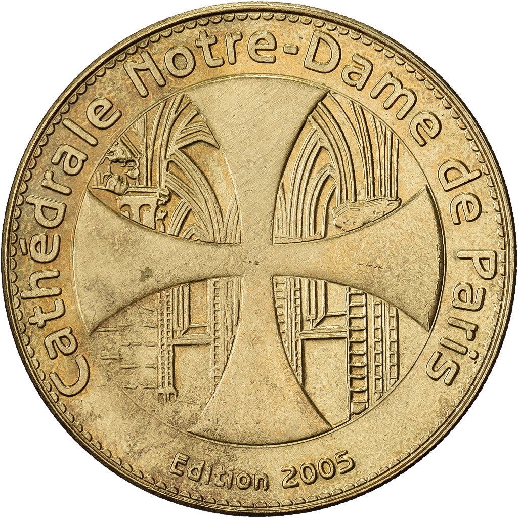 France, Token, Paris - Cathédrale Notre Dame de Paris, 2005, Copper-nickel