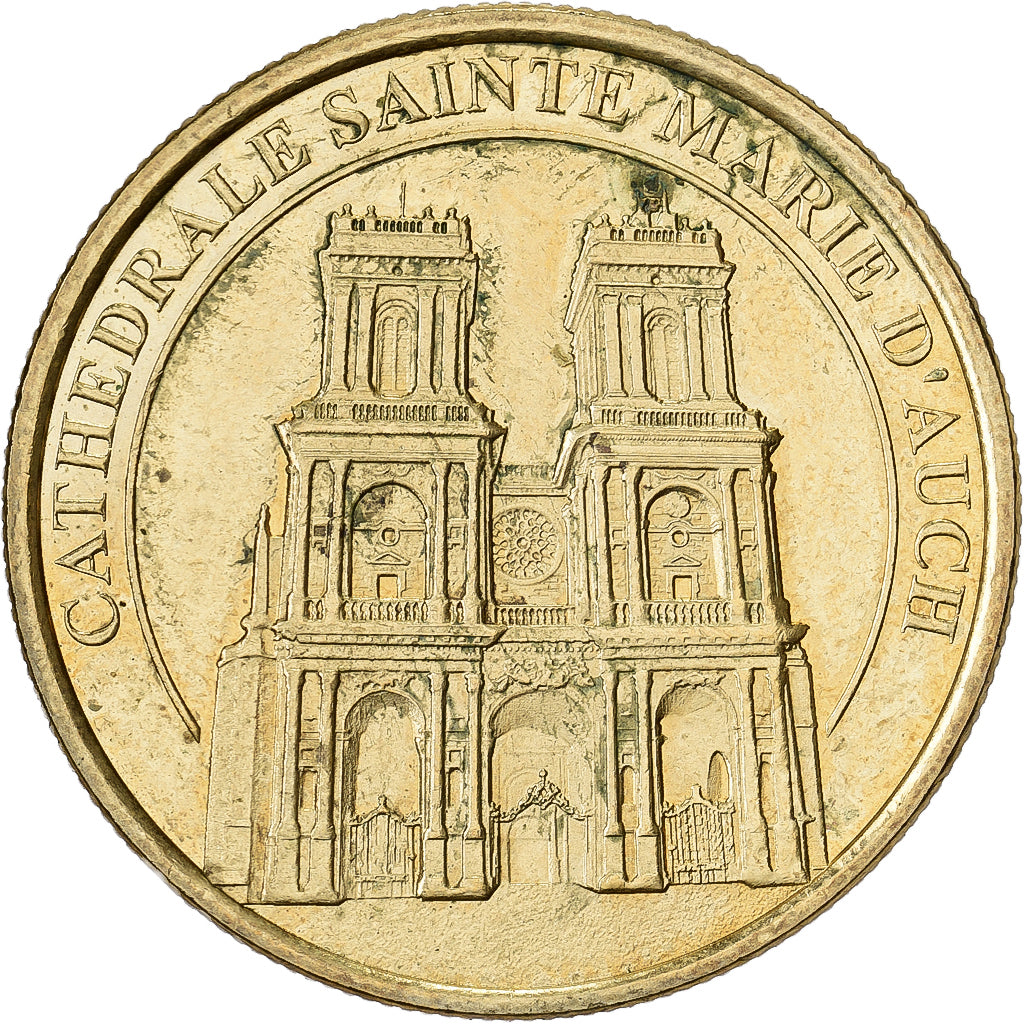 France, Token, Cathédrale Sainte Marie d'Auch, Copper-nickel Aluminium