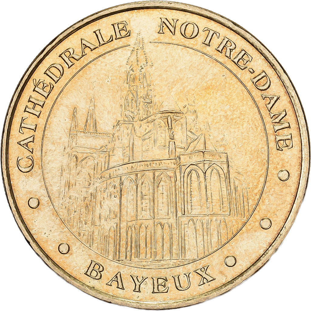 France, Token, 14/ Cathédrale Notre-Dame - Bayeux, 2007, Copper-nickel