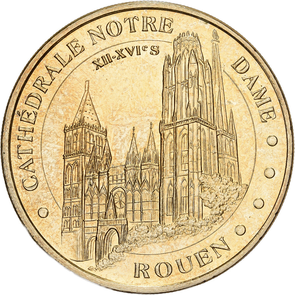 France, Token, Notre-Dame de Rouen, 2011, Copper-nickel Aluminium, MDP, MS(63)