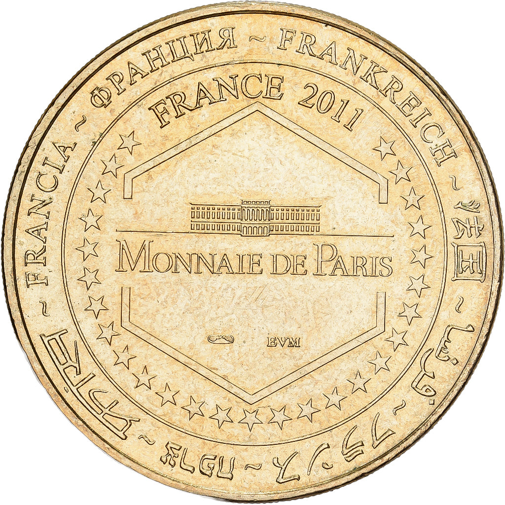 France, Token, Notre-Dame de Rouen, 2011, Copper-nickel Aluminium, MDP, MS(63)
