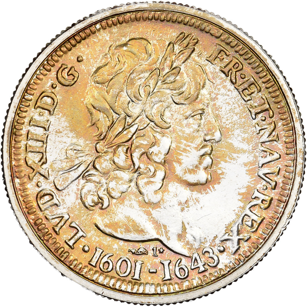 France, Medal, Reproduction, Louis d'Or Louis XIII, 1640, Silver, MS(63)