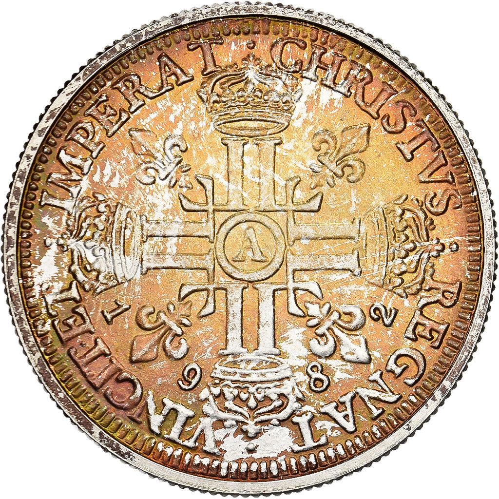 France, Medal, Reproduction, Louis d'Or Louis XIII, 1640, Silver, MS(63)