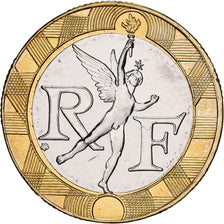 France, 10 Francs, Génie, 2001, Paris, Série FDC.BU, Bi-Metallic, MS(65-70)