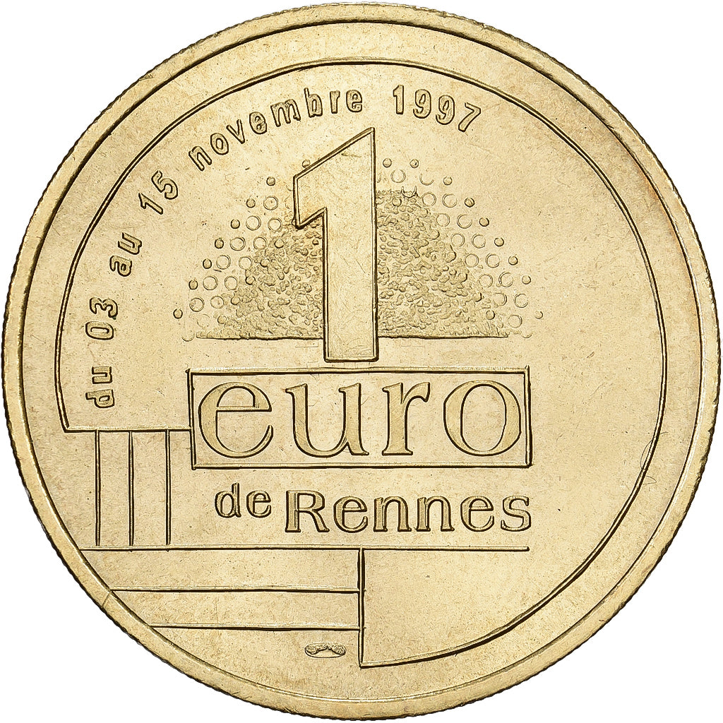 Francia, 1 Euro de Rennes, 1997, Ottone, SPL