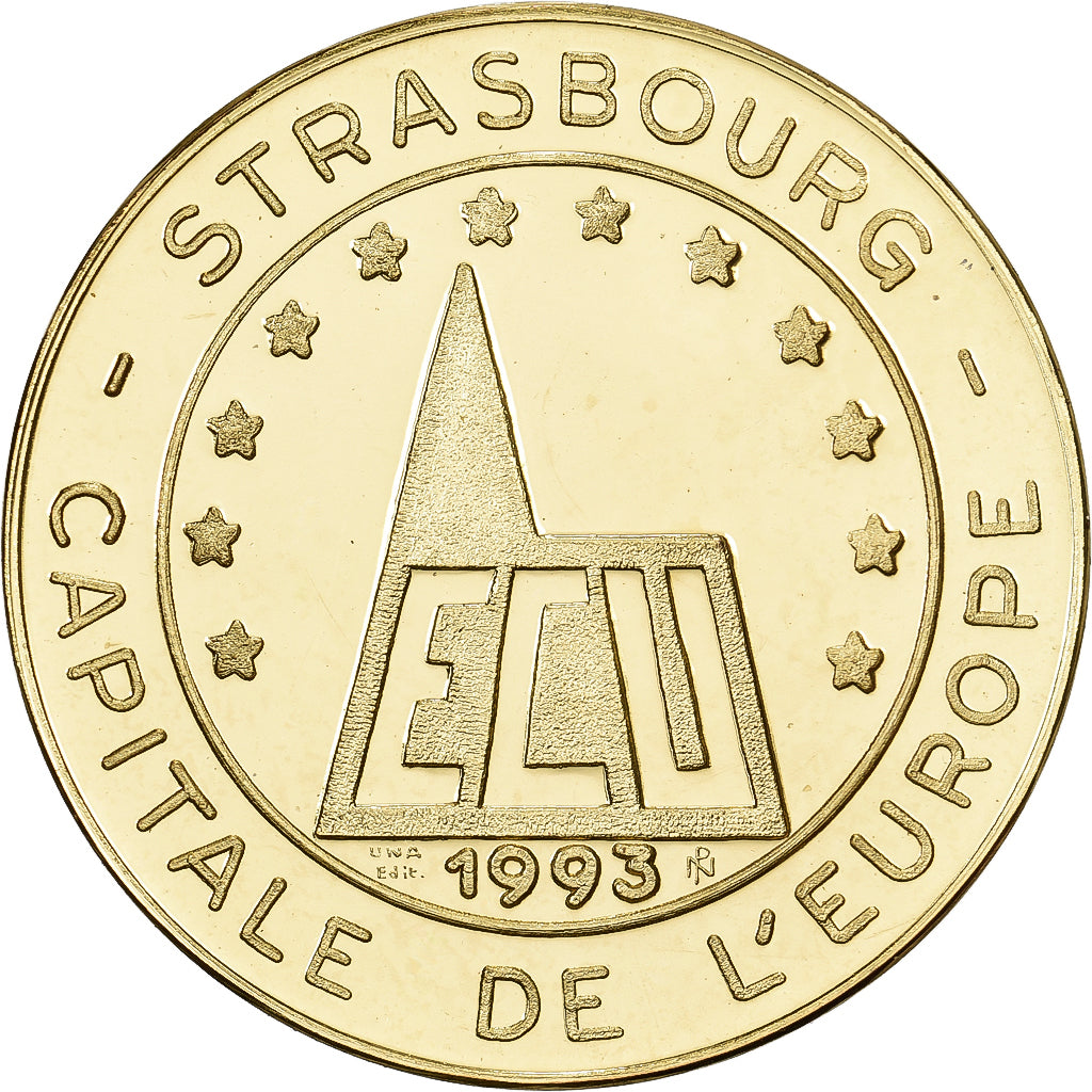 France, Jeton, Ecu de Strasbourg, Europe, 1993, Cupronickel aluminium, SPL