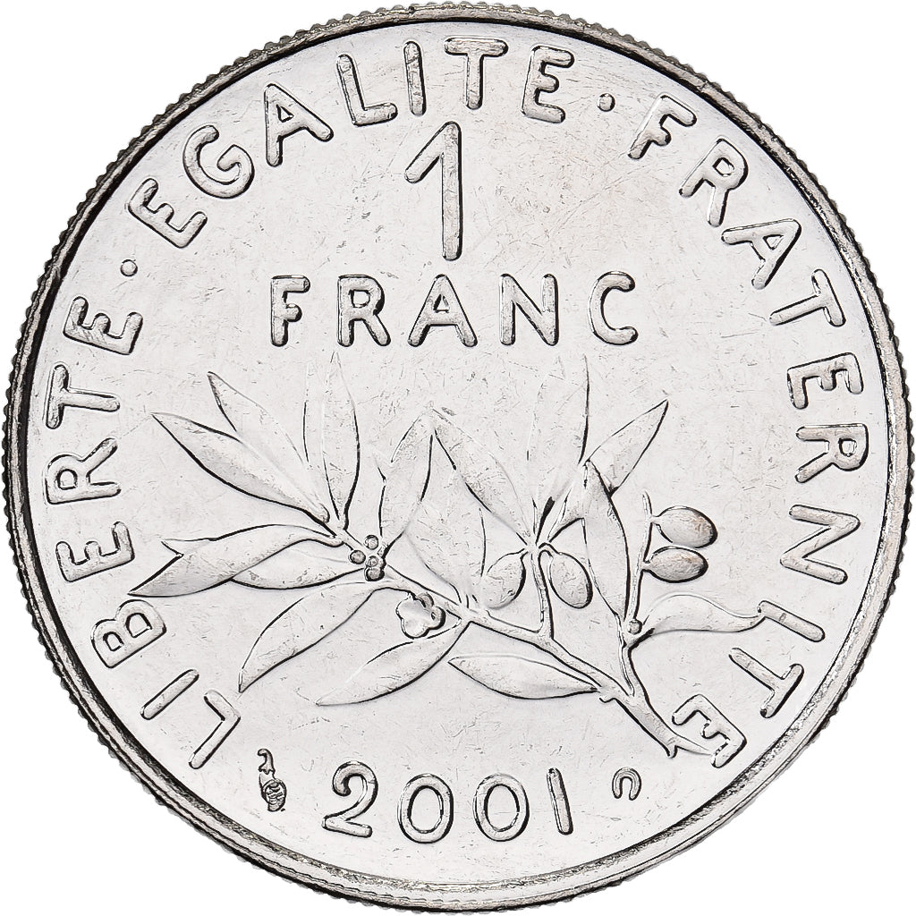 France, Franc, Semeuse, 2001, Monnaie de Paris, BU, Nickel, MS(65-70)