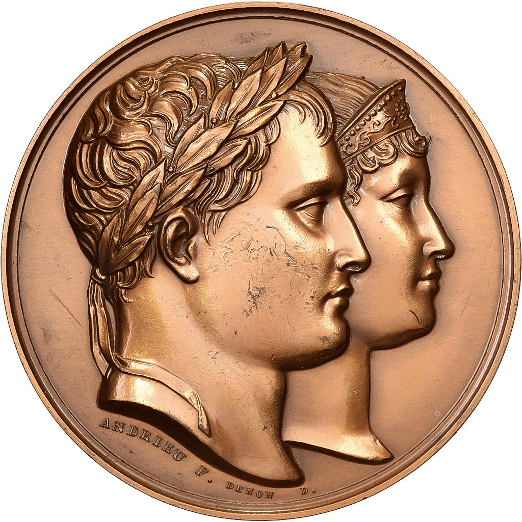 Francia, medaglia, Mariage de Napoléon Ier et Marie-Louise d'Autriche, Bronzo