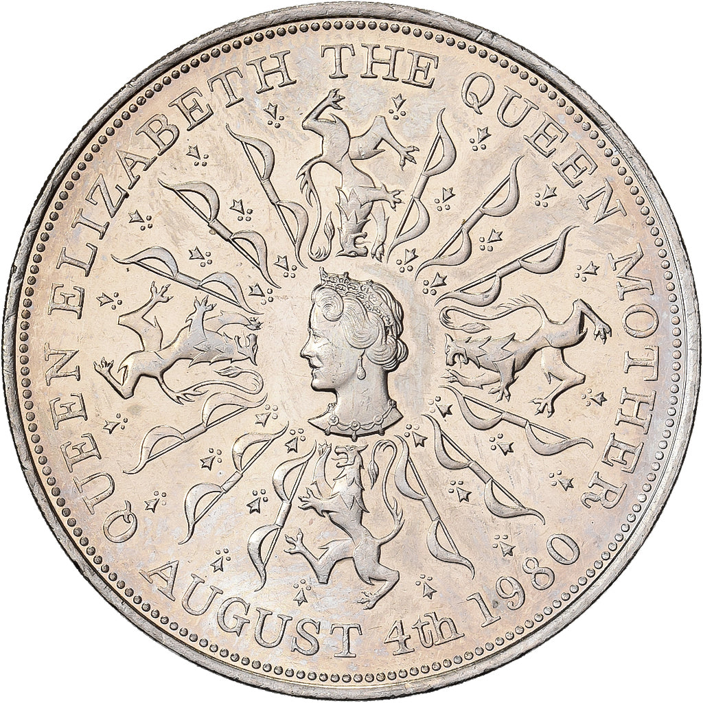 Grã-Bretanha, Elizabeth II, 25 New Pence, 80th Birthday of Queen Mother, 1980