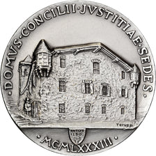 Andorra, Medal, Domus Concilii Justitiae Sedes, 1983, Silver, Teruggi, MS(63)