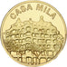 Spain, Token, Barcelona, Casa Mila, Copper-Nickel-Aluminum, MS(63)