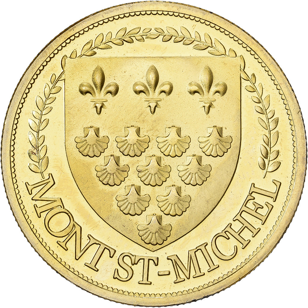 France, Token, Le Mont Saint-Michel, Copper-Nickel-Aluminum, MS(63)