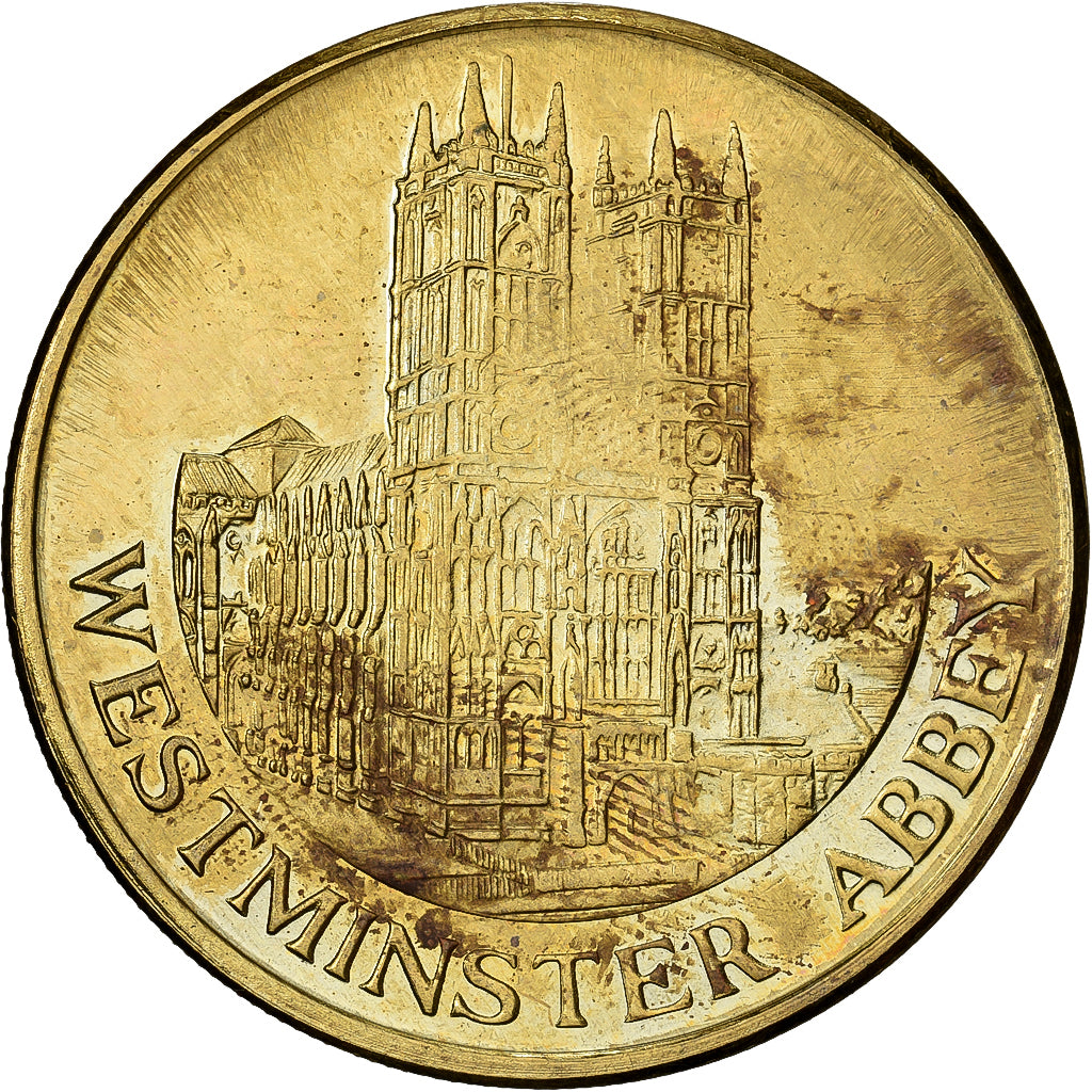Grã-Bretanha, medalha, Westminster Abbey, Cuproníquel Alumínio, AU(55-58)
