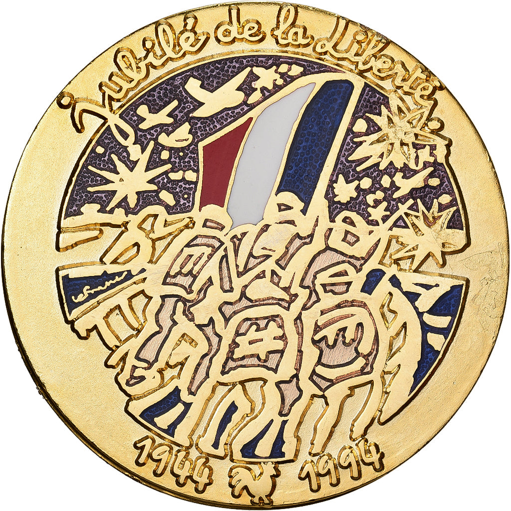 Francia, medalla, Jubilé de la Libération, 1994, Cobre - níquel - aluminio