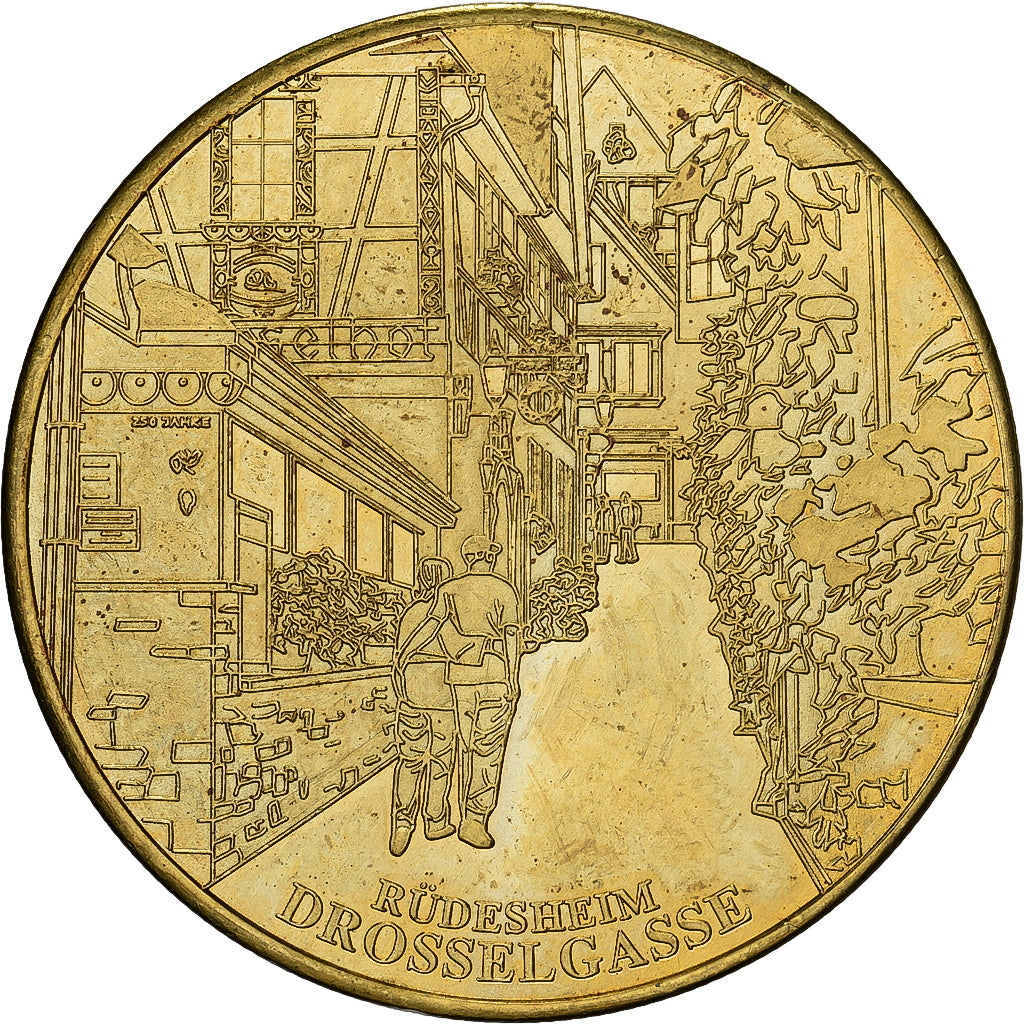 Alemania, zeton, Rüdesheim Drosselgasse, Cobre - níquel - aluminio, EBC