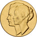 Monaco, Medal, Mariage de Grace Kelly et Rainier III, 1956, Gilt Bronze