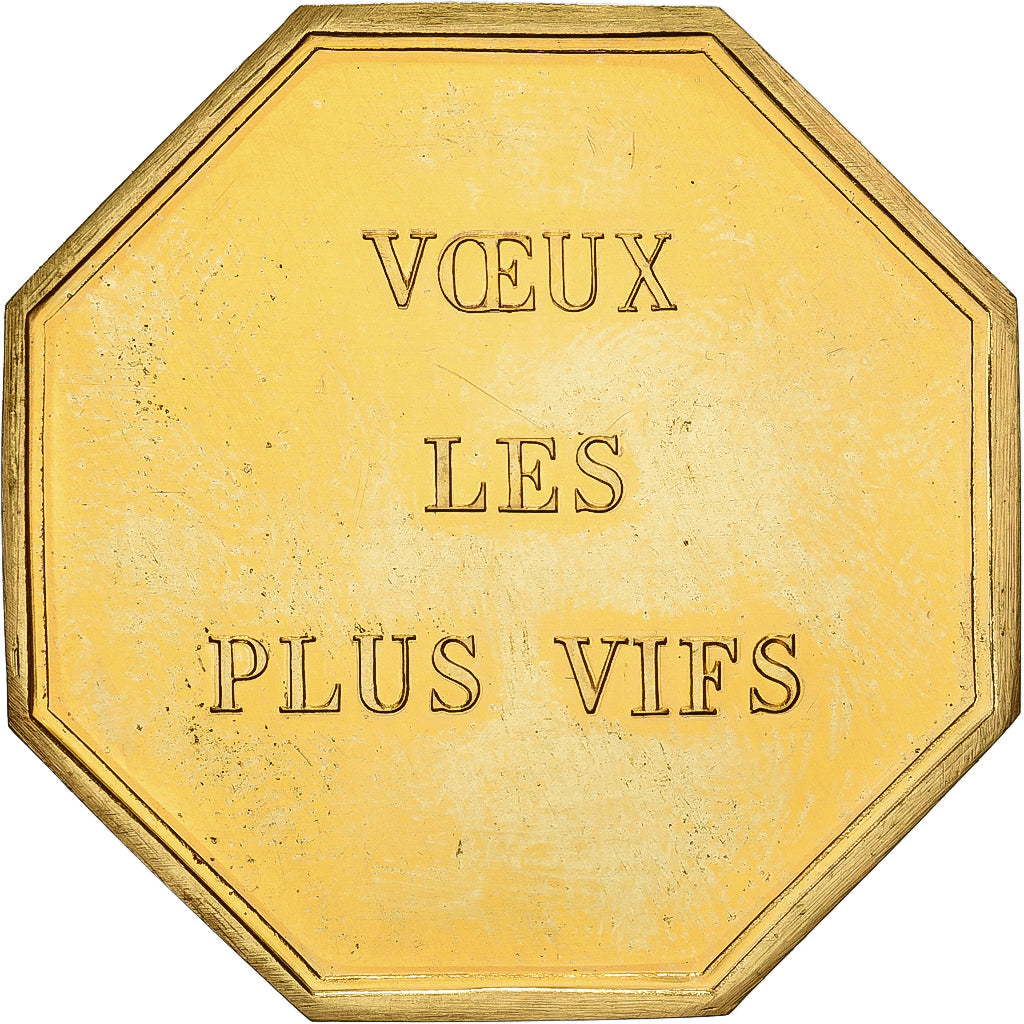 Francja, Token, Amour et Mariage, Voeux, Pokryty brązem, Amour ne redoute Eau