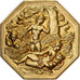 France, Token, Amour et Mariage, Voeux, Gilt Bronze, MS(63)