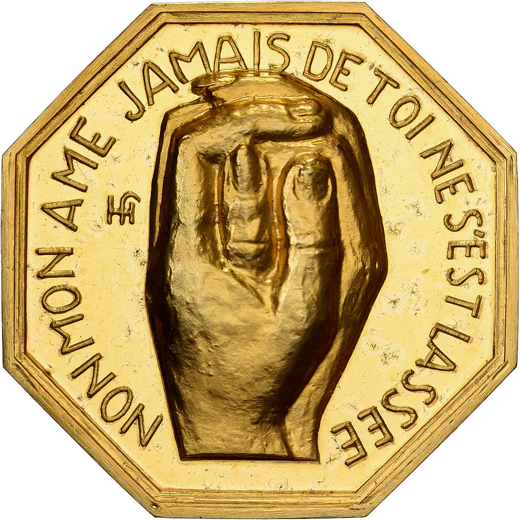 Francia, ficha, Amour et Mariage, Voeux, Bronzo dorato, SPL