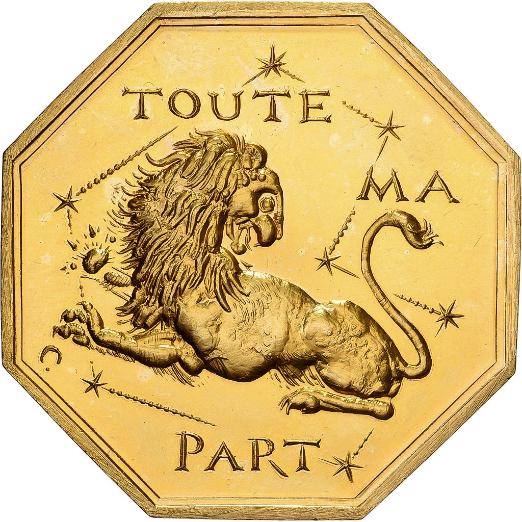 Frankrijk, Token, Amour et Mariage, Voeux, Gilt Bronze, Toute ma Part, UNC-