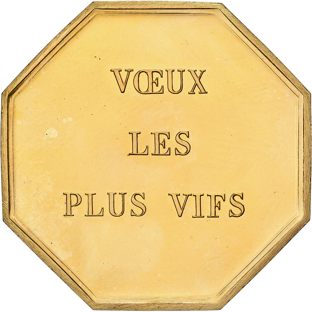 Frankrijk, Token, Amour et Mariage, Voeux, Gilt Bronze, Toute ma Part, UNC-