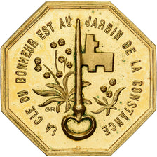 Francja, Token, Amour et Mariage, Voeux, Pokryty brązem, MS(63)