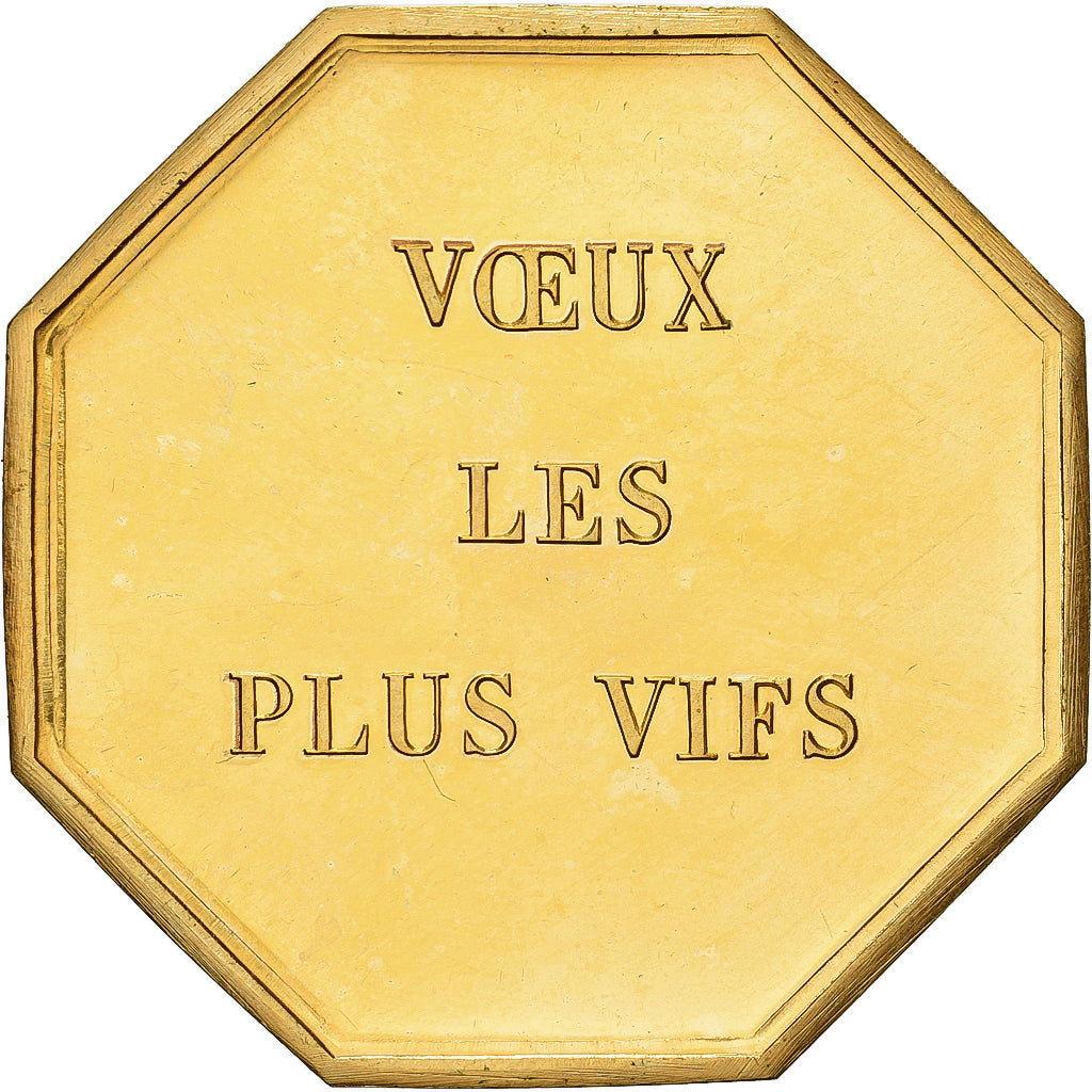 Frankrijk, Token, Amour et Mariage, Voeux, Gilt Bronze, Toutes mes Flèches au