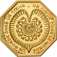 Francja, Token, Amour et Mariage, Voeux, Pokryty brązem, MS(63)