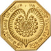 France, Jeton, Amour et Mariage, Voeux, Gilt Bronze, SPL