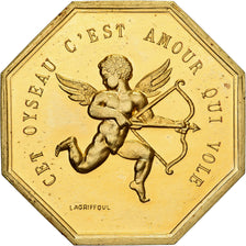 Francia, ficha, Amour et Mariage, Voeux, Bronzo dorato, Lagriffoul, SPL