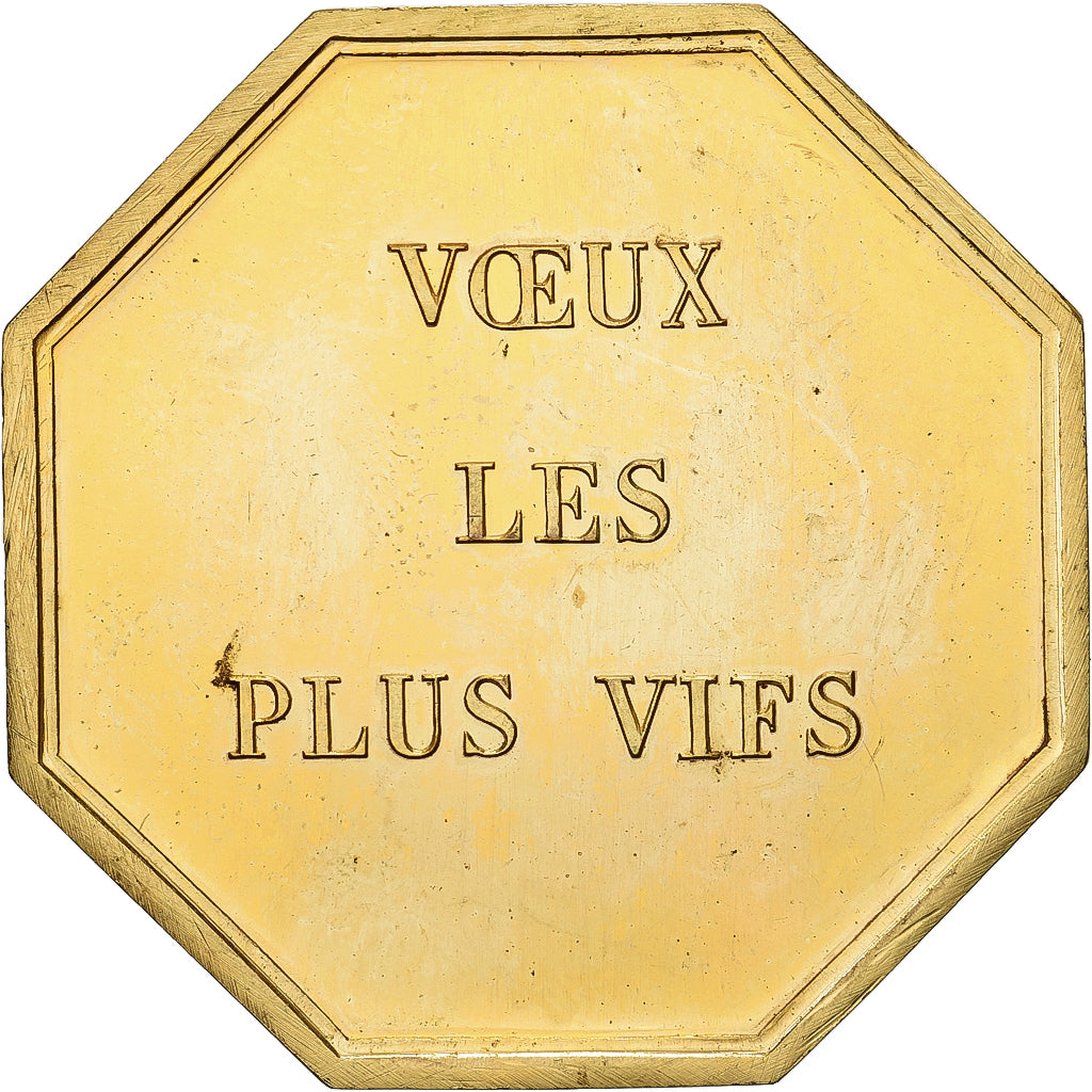 Francja, Token, Amour et Mariage, Voeux, Pokryty brązem, Santé Bonheur, MS(63)