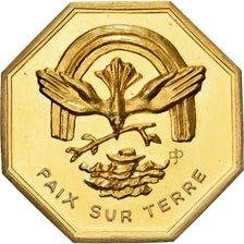 Francja, Token, Amour et Mariage, Voeux, Pokryty brązem, Paix sur Terre, MS(63)