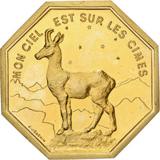 Francja, Token, Amour et Mariage, Voeux, Pokryty brązem, Chamoix, MS(63)