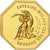 France, Token, Amour et Mariage, Voeux, Gilt Bronze, Belo, MS(63)