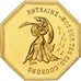 France, Token, Amour et Mariage, Voeux, Gilt Bronze, Belo, MS(63)