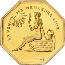 Francja, Token, Amour et Mariage, Voeux, Pokryty brązem, La Vérité, MS(63)