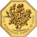 France, Token, Amour et Mariage, Voeux, Gilt Bronze, MS(63)