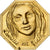 France, Token, Amour et Mariage, Voeux, Gilt Bronze, L'Amitié est Fidèle