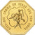 France, Token, Amour et Mariage, Voeux, Gilt Bronze, Belo, MS(63)