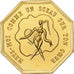 França, Token, Amour et Mariage, Voeux, Bronze Dourado, Belo, MS(63)