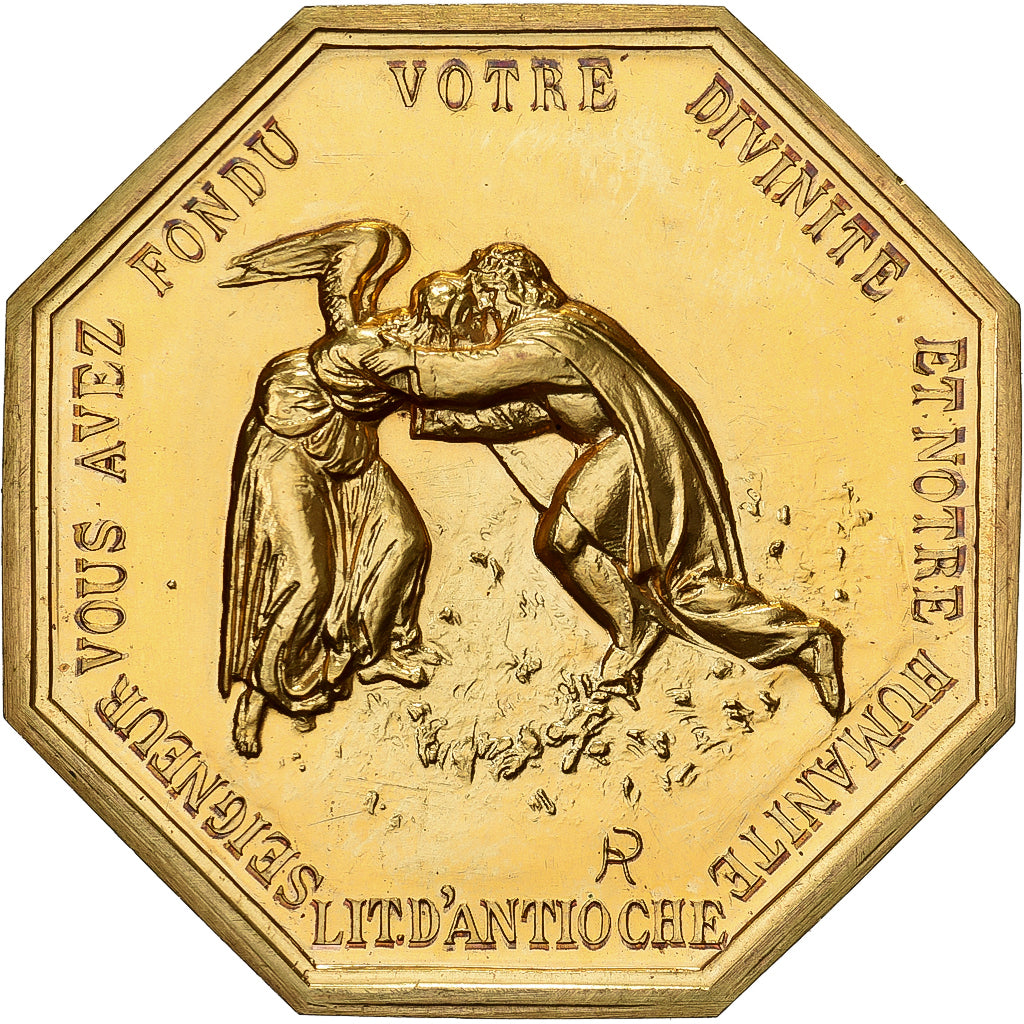 Frankreich, betaalpenning, Amour et Mariage, Voeux, Gilt Bronze, Antioche, UNZ